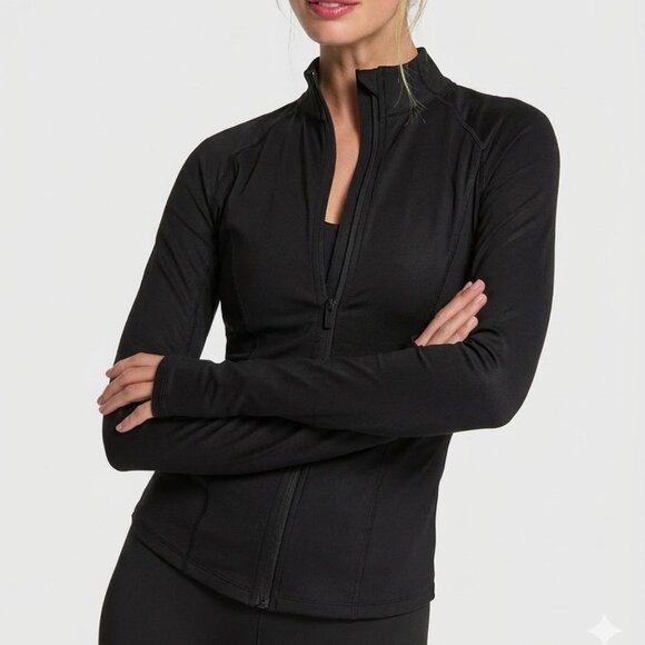 Victoria's Secret Jackets & Blazers - Victoria's Secret Suede Effect Full Zip Active Jacket
